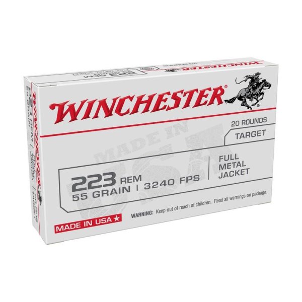 Winchester USA White Box Kal.: .223Rem, 55gr. (20 Stk)