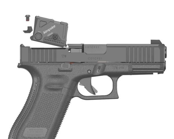 Glock 45 Gen5 A-CUT Aimpoint COA Combo, Kal. 9x19